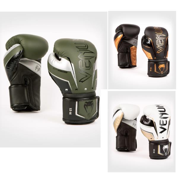 Venum Elite Boxing Gloves - Gold/Black